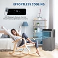 thumbnail image 4 of 8000 BTU Portable Air Conditioner – 2025 Upgrade 3-in-1 AC Unit with Remote Control, LED Display, 24H Timer, Ultra-Quiet, Window Kit for Rooms up to 350 Sq.Ft, Gray, 4 of 7