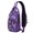 Halloween Cute Ghosts, variant on Sling Backpack,Halloween Cute Ghosts and Skeletons Crossbody Bag with Water Bottle Holder,Waterproof Sling Bag for Men/Women with Chest Phone Holder for Hiking,Travel