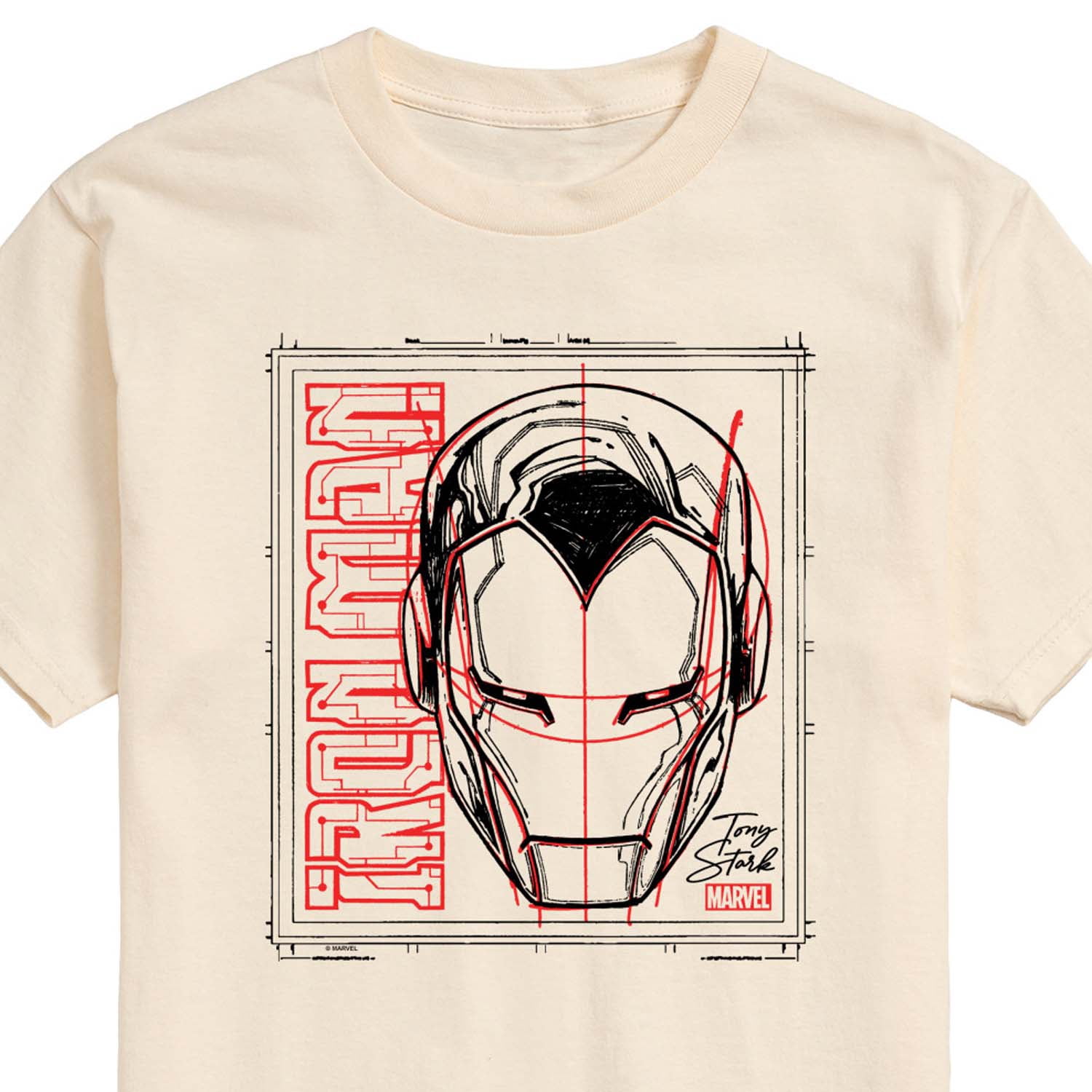 Marvel Iron Man - Sketch - Men's Short Sleeve Graphic T-Shirt
