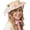 Pink, variant on Kukuzhu Girls Women Victorian Tea Party Sun Hat, Lolita Lace Ribbons Straw Flat Hat Wide Brim Flower Bonnet Cap