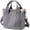 04 - Gray, variant on Small Cute Canvas Tote Crossbody Shoulder Bag Multiple Pockets Mini Casual Satchel Hobo Handbag Messenger Purse for Women