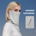 thumbnail image 3 of Mdesiwst Sun Protection Face Guard Super Soft Breathable Ear-Hanging Design UV-proof Face Neck Gaiter Sports Sunscreen Face Shield, 3 of 7