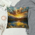 thumbnail image 2 of JEUXUS Soft and Durable Grand Teton National Park Sunflower Landscape Plush Pillowcase White, 2 of 5