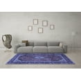 thumbnail image 3 of Ahgly Company Indoor Round Persian Blue Traditional Area Rugs, 8' Round, 3 of 4
