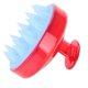 thumbnail image 4 of Cepillo masajeador del cuero cabelludo con cerdas de silicona suave para una limpieza profunda y el cuidado de mascotas – Rojo, 4 of 5