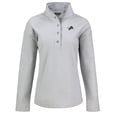 thumbnail image 2 of Women's Cutter & Buck  Gray Detroit Lions Hunts Point Eco Half-Snap Sweatshirt, 2 of 3