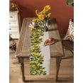 thumbnail image 5 of Ldtrchee Summer Lemon Table Runner 72 Inches, Green Botancial Summer Yellow Fruits Rustic Bed Runner Dresser Scarves Tabletop for Indoor Outdoor Parties/Ceremony/Banquet, 16" x 72", 5 of 8