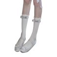 thumbnail image 2 of Calcetines con volantes, calcetines largos con ribete de volantes Calcetines largos con ribete de volantes Calcetines con volantes para mujer Acabado de lujo, 2 of 12