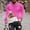 Pink, variant on Aimik Christmas Long Sleeve T-Shirts,Men Women Funny Xmas Holiday Printed Tops,Vacation Christmas Shirt Crewneck Tees-Black L
