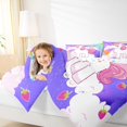 thumbnail image 4 of Castle Fairy 2-Piece Twin Size Comforter Set, Unicorn And Strawberry Rainbow Print, 4 of 8