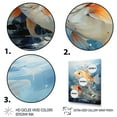 thumbnail image 3 of Designart "Fishing Carp composition I" Animals Floater Framed Canvas Art Print, 3 of 7