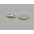 thumbnail image 5 of U8MO 200 Ivory Acrylic Horse Eye Half Pearl Bead 7X15mm Flatback Cabochon Scrapbook, 5 of 5