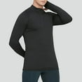 thumbnail image 4 of YAYUBA Men's T-Shirts Cotton Mock Neck Thermal Shirts Long Sleeve Pullover Underwear Shirts Base Layer Thermal Tops, 4 of 8