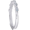 thumbnail image 2 of Pompeii 1/10ct Vintage Diamond Wedding Ring Womens Marquise Shape Stackable 14k, 2 of 3