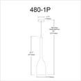 thumbnail image 2 of Dainolite 480-1P-BK Pendant, 2 of 3