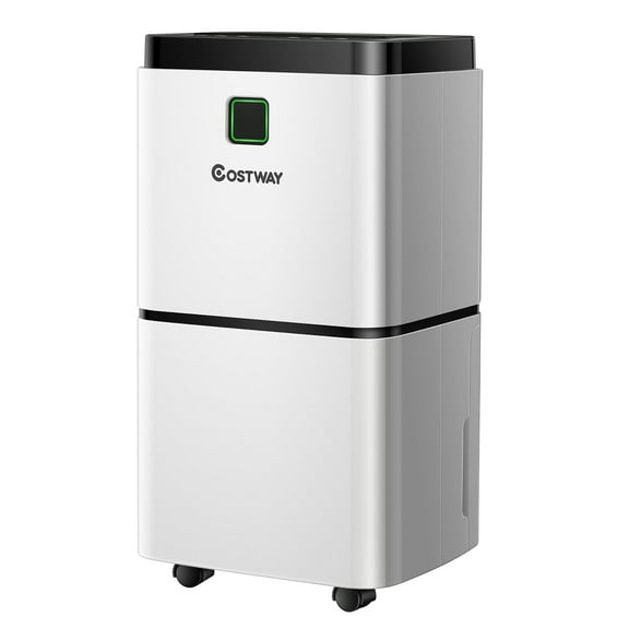 Costway 24 pt 1500 sq ft Dehumidifier in White - Easy To Use
