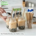 thumbnail image 4 of Wrapped Kraft Paper Smoothie Straws 0.3 Inch Wide, Biodegradable Brown Jumbo Durable Drinking Straws, Smoothies, Bubble Tea, Boba, Meal Prep, Milk Shakes, Bulk (500 - Pack), 4 of 8