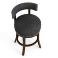 thumbnail image 3 of Tela Wood Counter Height Chairs Bar Stools , Dark Gray, Set of 2, 3 of 6