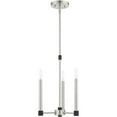 thumbnail image 2 of 3 Light Brushed Nickel Chandelier with Steel base material, 2 of 7