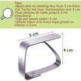 thumbnail image 2 of Pinzas flexibles para manteles, pinzas de acero inoxidable de alta calidad para mesas de hasta 3 cm, diseño de estructura triangular fácil de usar para diversas funciones en exteriores e interiores, 2 of 5