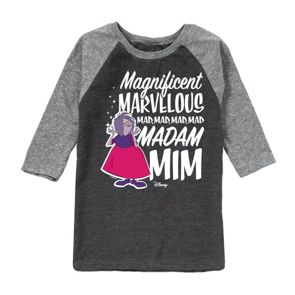 Disney - The Sword And The Stone - MagnifiCan't Madam Mim - Toddler & Youth Raglan Graphic T-Shirt