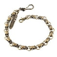 thumbnail image 2 of Skull Hook Hombres Pantalones Pantalones Cadena Cadena de Fuerte Llave Bronce Hugo Cadena de monedero, 2 of 10