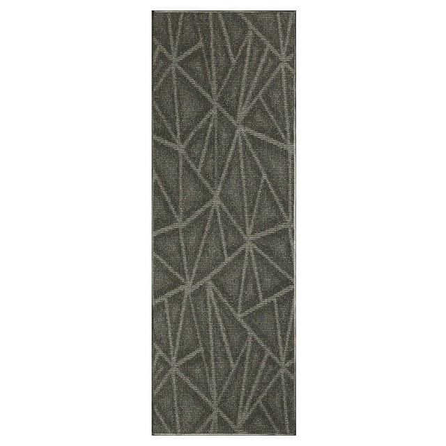 Furnish My Place Modern Indoor/Outdoor Commercial Solid Color Rug - Dark Gray, 2' x 48', Runner, Pet and Kids Friendly Rug. Made in USA, Area Rugs Great for Kids, Pets, Event, Wedding