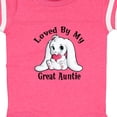 thumbnail image 4 of Inktastic Loved by My Great Auntie Bunny Rabbit Boys or Girls Baby Bodysuit, 4 of 5