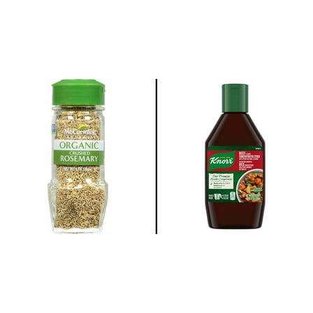 McCormick Organic Crushed Rosemary & Knorr Concentrated Stock Beef