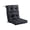 Black, variant on 44.09x20.86 Inch Indoor/Outdoor High Back Chair Cushion,Patio Furniture Cushions,Water Resistant Rocker Seat Pads With Ties,Spring/Summer Seasonal All Weather Replacement Rocking Chair Cushions.