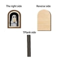 thumbnail image 5 of Vintage Halloween Decorations, Spooky Ghost Face Fall Decor, Gothic Wooden Arch Double-Layer Halloween Wall Decor for Mantel, Wall, Tabletop, 5 of 5