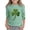 1-Mint Green1105, variant on Kiijoy St. Patrick's Day T Shirt for Toddler Girls Cute Clover Graphic Tee, Sizes 3-4