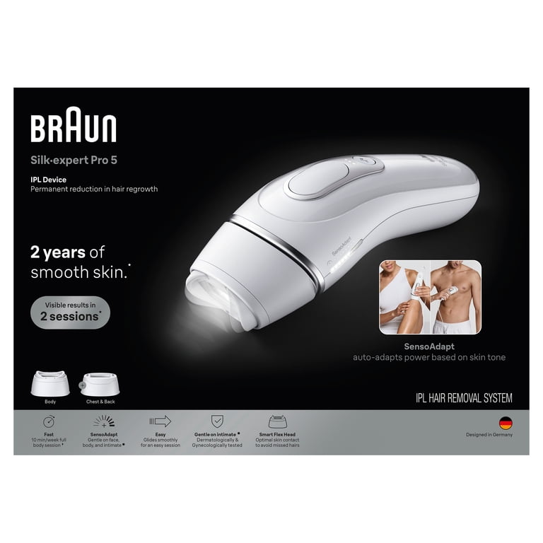 Free Shipping! Braun Silk Expert Pro 5 IPL Hair Removal for Women