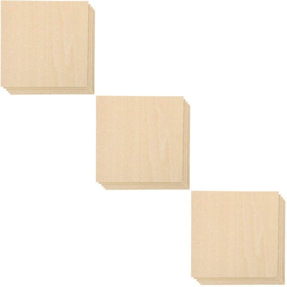 Board Unfinished Wood Planks Wooden Boards DIY Hardwood Cut to Size Rectangle Manual 15 Pcs