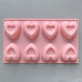 thumbnail image 5 of Heart Shaped Silicone Molds, Valentine's Day Candy Chocolate Molds, 8 Holes Love Heart Shape Baking Molds, Mini Heart Shaped Cake Pans, Valentines Silicone Mold, Silicone Donut Molds, 5 of 7