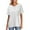 White, variant on hotojiny Womens Summer Tops Oversized Loose Short Sleeve T-Shirts Casual Crew Neck Ribbed Solid Color Tunic Tee