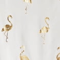 thumbnail image 3 of Lush Decor Flamingo Animal Print Shower Curtain, 72x72, Gold, Single, 3 of 4