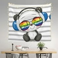 thumbnail image 2 of Pofeuu Panda with Sun glasses Print Wall Tapestry Decoration Wall Hanging Tapestry 60 x 51 Inch, 2 of 6