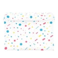 thumbnail image 7 of Yayeee Collapsible Cube Storage Bin with Lid Fabric Closet Decorative Basket with Handles, White Retro Pattern, 7 of 7
