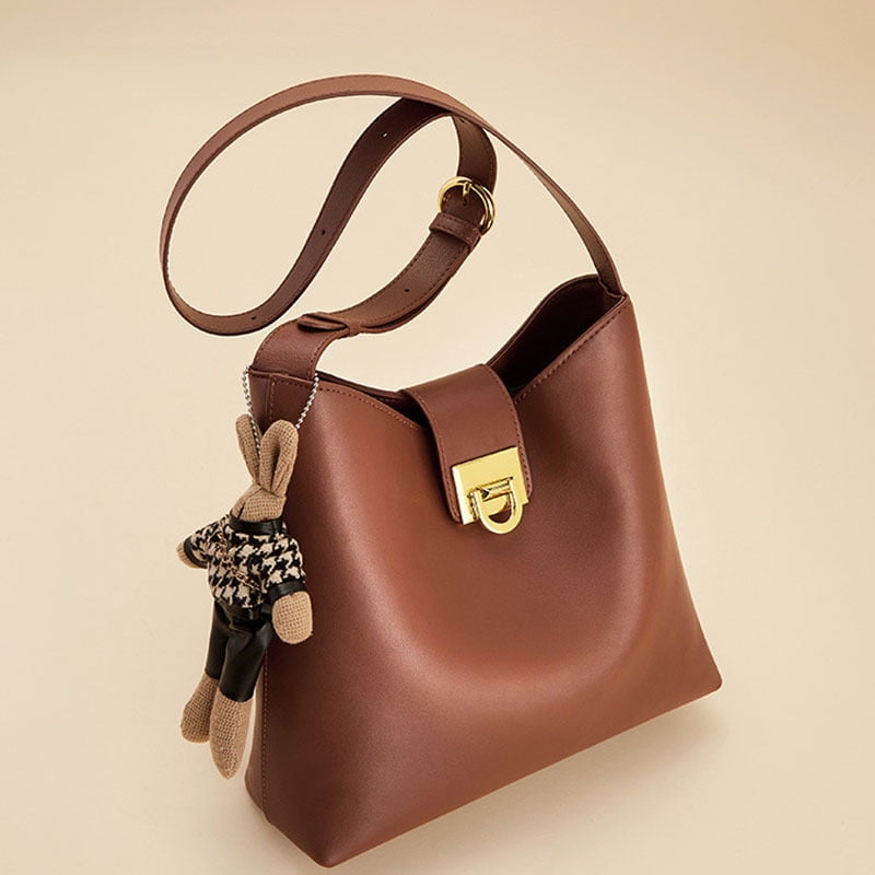 2024 new style bags genuine leather women s bags versatile messenger bags light luxury cowhide shoulder bags trendy commuting Walmart
