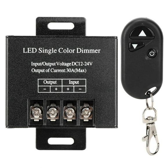 OKBY Gradateur RF Dimmer-DC12-24V 30A 750W 3 Touches RF gradateur télécommande sans Fil gradateur contrôleur de lumière