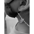 thumbnail image 2 of Silvertone Small Gelato Script Initial - T - Silvertone Face Mask Necklace, 2 of 2