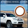thumbnail image 2 of Unique Bargains Steering Wheel Cover 14.6"-15" Car Steering Wheel Cover Viscose Fiber Orange 1 Pc, 2 of 6