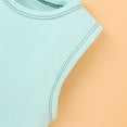 thumbnail image 6 of Penkiiy Newborn Infant Baby Boys Girls Letter Cartoon Sleeveless Romper Clothes kids Baby Easter Romper 0-3 Months Mint Green 2023 Summer Deal, 6 of 9