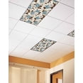 thumbnail image 2 of Fluorescent Light Covers for Ceiling Lights 1 Piece, Teal Brown Spring Floral Magnetic Classroom Light Covers 4x2 Feet, Vintage Botanical Summer Fluorescent Ceiling Filters for Office Classroom, 2 of 7