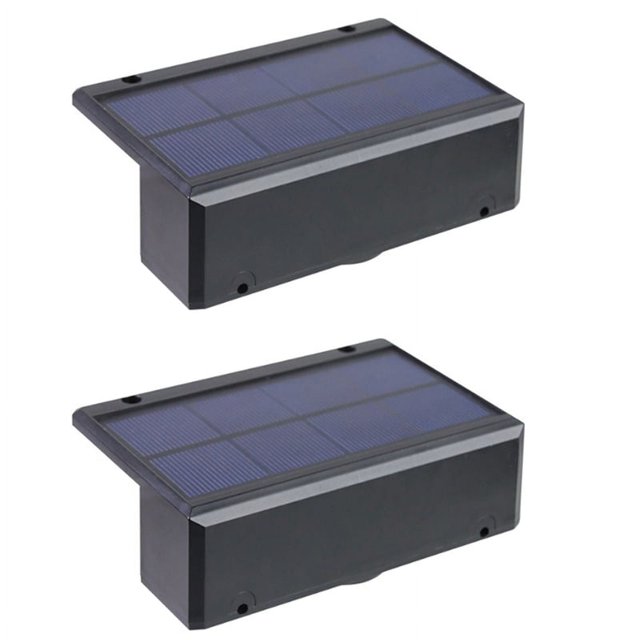 luces solares de pared para jardín, lámpara LED impermeable para vallas, escaleras y patios