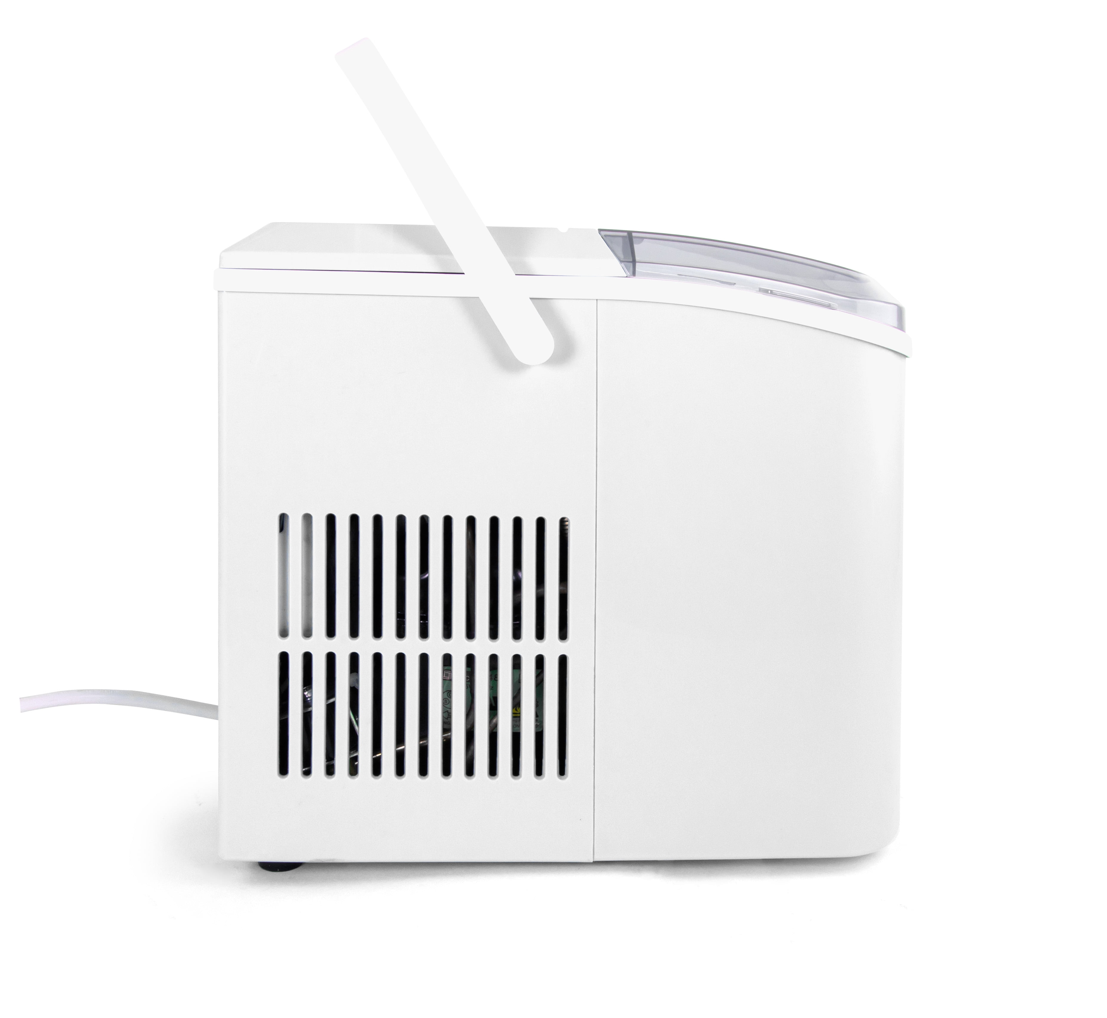 Thermostar Countertop Ice Maker, Automatic Self-Cleaning Ice Maker Machine with Handle, White