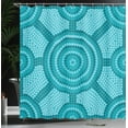 thumbnail image 3 of Ambesonne Teal Shower Curtain, Native Art, 69"Wx84"L, Teal, 3 of 4