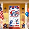 thumbnail image 5 of JHyouerji 250th Anniversary Door Cover American Flag 4th of July Patriotic Hanging Cloth Background Banner for Independence Day Front Door Home Party Decoration, 5 of 7
