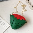thumbnail image 2 of Cute Strawberry Crossbody Bags Simple Coin Bag Lovely Strawberry Shaped Shoulder Bag, 2 of 7